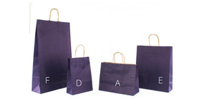 BOLSA DE PAPEL KRAFT MORADO