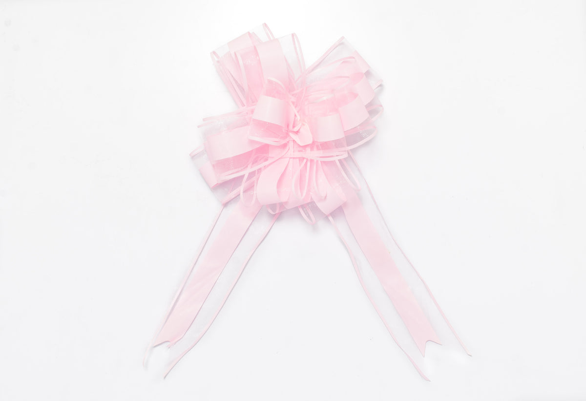 Moño Organza Mate Mate Rosa Claro – Sedacolors Store