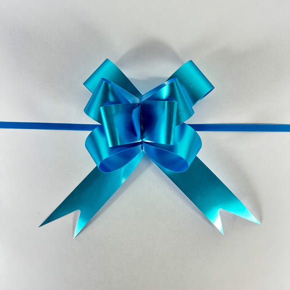 MOÑO MÁGICO SILKY METAL AZUL TURQUESA – Sedacolors