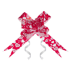 MOÑO MÁGICO CORAZÓN ONDAS ROJO