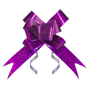 MOÑO MÁGICO HOLOGRAMA FLUORESCENTE MORADO