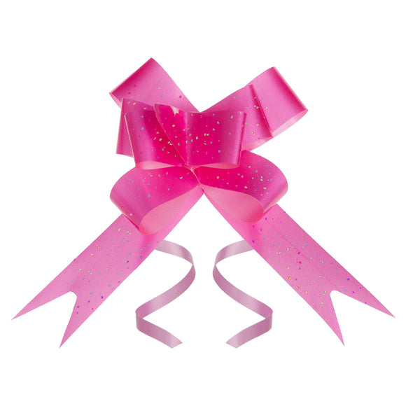 MOÑO MÁGICO HOLOGRAMA FLUORESCENTE ROSA CLARO