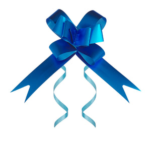 MOÑO MÁGICO SILKY METAL AZUL REY