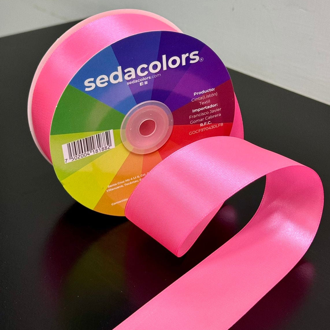 Listón Satin 2 caras Rosa Mexicano – Sedacolors Store