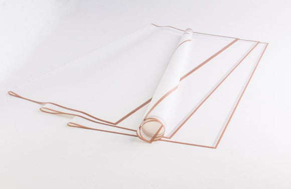 Rose gold edge light foggy paper white (62)